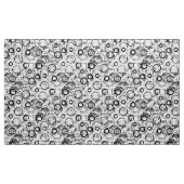 Tissu génial de cercle en noir et blanc (Yard)