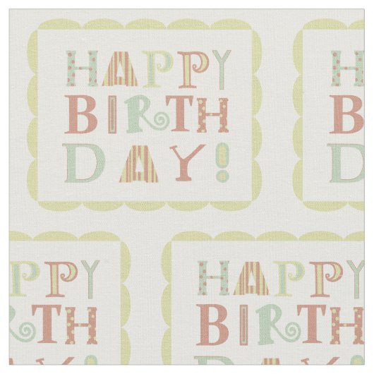 Tissu génial de joyeux anniversaire (Fermer)