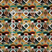 Tissu géo (Carreau)
