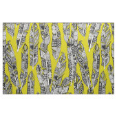 Tissu geo plumes chartreuse (Fat Quarter)
