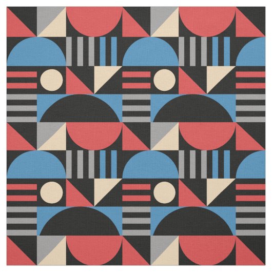 Tissu Geometric Mid Century Modern Pattern (Échantillon)