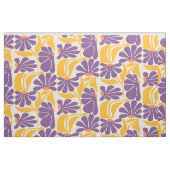 Tissu Geometric Purple and Yellow Pattern Fabric (Fat Quarter)