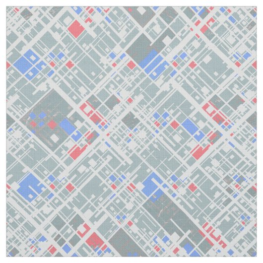 Tissu Géométrie abstraite moderne. (Échantillon)