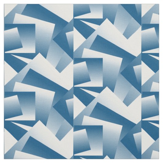 Tissu Géométrie bleu sarcelle (Échantillon)