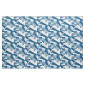 Tissu Géométrie bleu sarcelle (Fat Quarter)