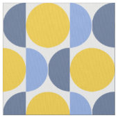 Tissu Géométrie moderne bleu et jaune (fermé)