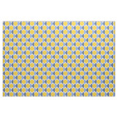 Tissu Géométrie moderne bleu et jaune (Yard)