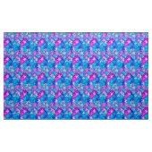 Tissu Géométrie moderne, bleu, violet et orchidée (Yard)