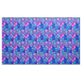 Tissu Géométrie moderne, bleu, violet et orchidée (Yard)