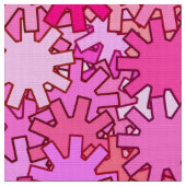 Tissu Géométrie moderne, Fuchsia et rose (Fermer)