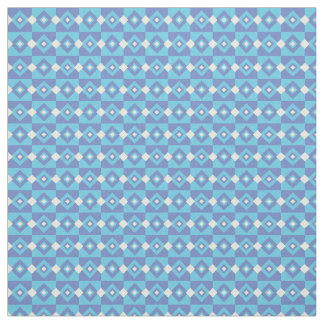 Tissu Géométrique bleue