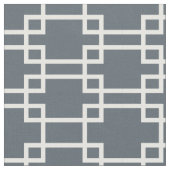 Tissu géométrique de rectangle blanc (Fermer)