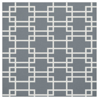 Tissu géométrique de rectangle blanc