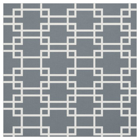 Tissu géométrique de rectangle blanc (Échantillon)