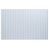 Tissu géométrique de zigzag bleu-clair et blanc (Yard)
