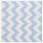 Tissu géométrique de zigzag bleu-clair et blanc (Échantillon)