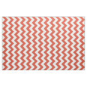 Tissu géométrique de zigzag orange et blanc (Fat Quarter)
