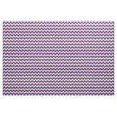 Tissu géométrique de zigzag pourpre et blanc (Yard)