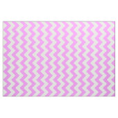 Tissu géométrique de zigzag rose et blanc (Fat Quarter)