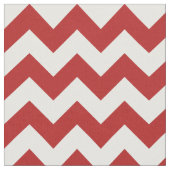 Tissu géométrique de zigzag rouge et blanc (Fermer)