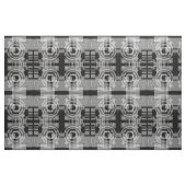 Tissu géométrique gris métallisé (Yard)