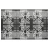 Tissu géométrique gris métallisé (Fat Quarter)