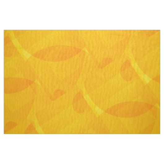 Tissu géométrique jaune (Fat Quarter)