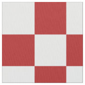 Tissu géométrique rouge et blanc Checkered (fermé)