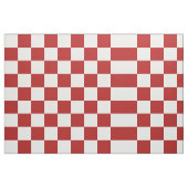 Tissu géométrique rouge et blanc Checkered (Fat Quarter)