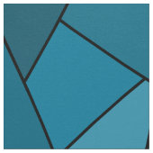 Tissu géométrique turquoise abstrait de polygones (Détail)