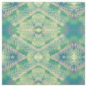 Tissu géométrique vert violet jaune diamant (Échantillon)