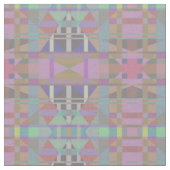 Tissu Géométrique vert violet rose (Fermer)