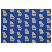 TISSU GÉORGIE D'ÉTAT BLEUE (Fat Quarter)