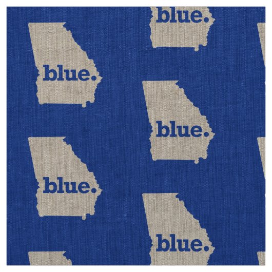 TISSU GÉORGIE D'ÉTAT BLEUE (Échantillon)