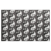 Tissu Ghost Yin Yang Noir et blanc (Fat Quarter)
