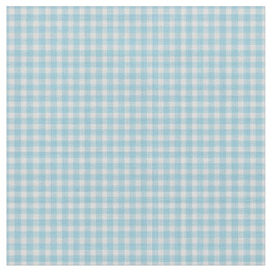 Tissu Gingham à carreaux bleu ciel doux (Fermer)