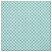 Tissu Gingham blanc aqua (Échantillon)