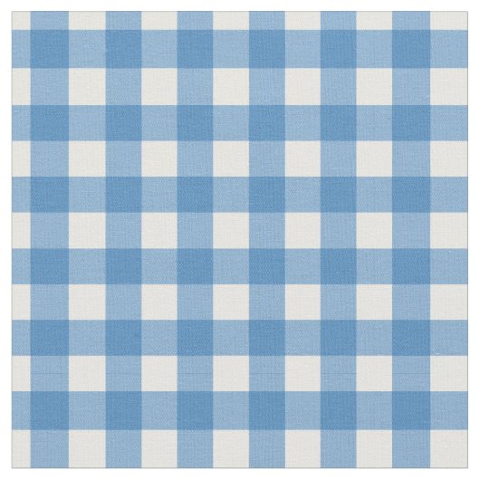 Tissu Gingham Bleu Charmant (Fermer)