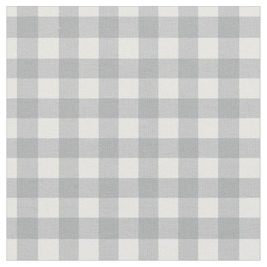 Tissu Gingham gris moderne (Fermer)
