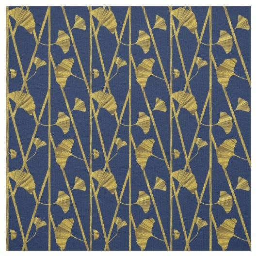 Tissu ginkgo d'or (Échantillon)
