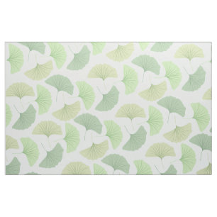 Tissu Ginkgo vert errant