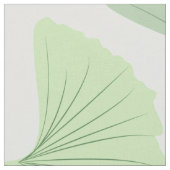 Tissu Ginkgo vert errant (Fermer)