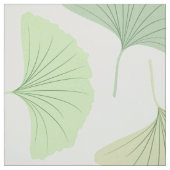 Tissu Ginkgo vert errant (Échantillon)