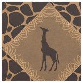 Tissu Girafe au-dessus de poster de animal (Fermer)