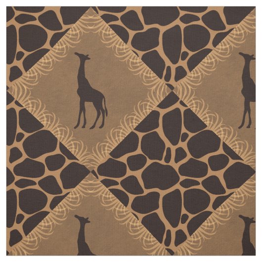 Tissu Girafe au-dessus de poster de animal (Échantillon)