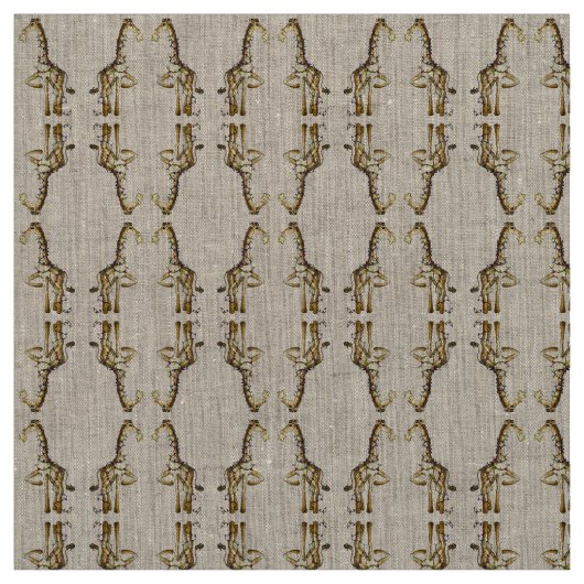 Tissu Girafe brillante (Échantillon)
