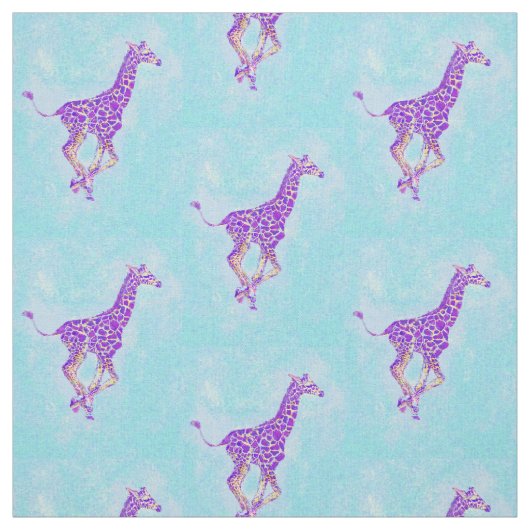 Tissu girafe courante - luci plus foncé (Échantillon)