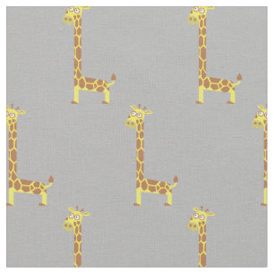 Tissu Girafe Mignonne Enfants Bébé Pépinière Gris