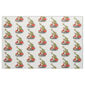 Tissu Giraffe sur un cyclomoteur rétro (Fat Quarter)