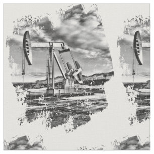 Tissu Gisement de pétrole Pumpjack dans l'éclaboussure
